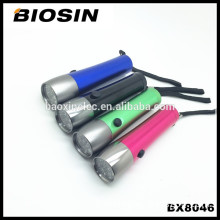 BX8046 dry battery powered 14led aluminum small led flashlight for supermarket